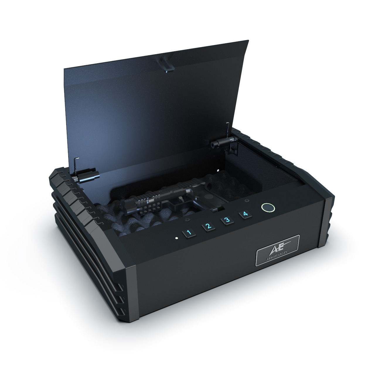 PS0110 Brankas Pistol Biometrik 2 Senjata Entri Atas